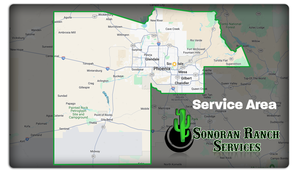 Sonoran Ranch Services Map for Service Area