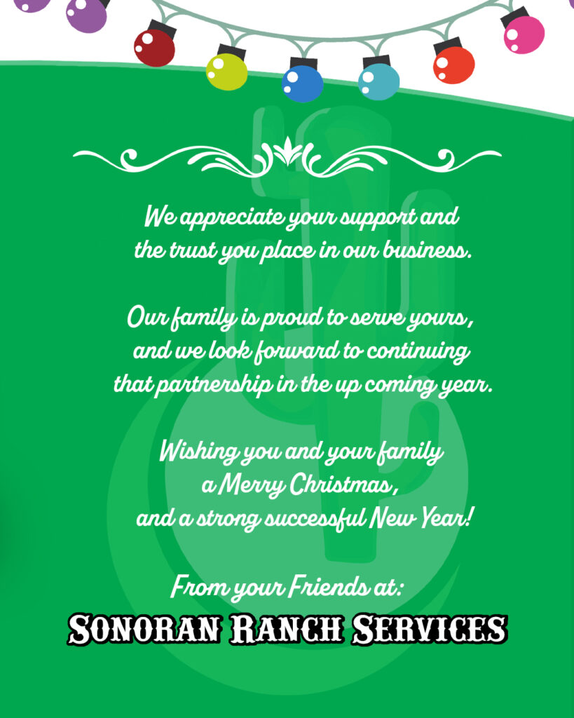 Merry Christmas from Sonoran Ranch Services