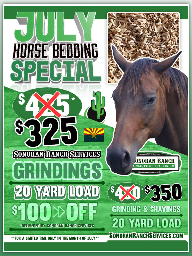 July Horse Bedding Special by Sonoran Ranch Services