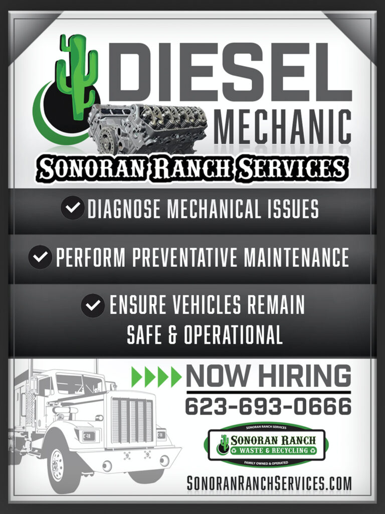 Diesel Mechanic Job at Sonoran Ranch Services in Phoenix, Arizona